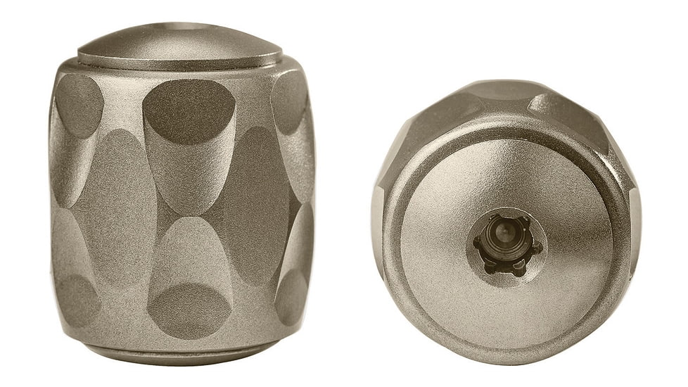 Lionsteel TiP Tiium, .47in X .55in, The Pearl Bead And Locking System Are For A 5/32 Lanyard 4 Mm, Bronze, Titanium Construction, TIP BR