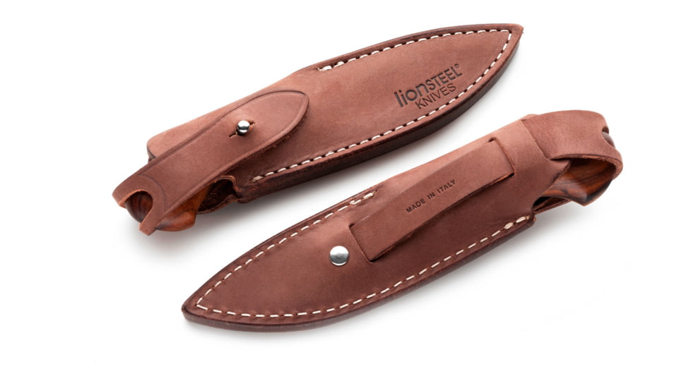 Lionsteel Willy Fixed Blade Knife, 3.1in, M390 Steel, Drop Point, Santos Wood Handle, Santos, WL1 ST