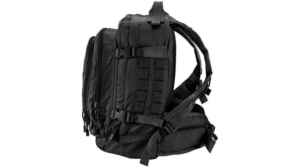 Loaded Gear GX-500 Crossover Utility Backpack, Padded Laptop Sleeve, Side Compression Straps, Black, 7.08 x 10 x 17.72 In BI12612