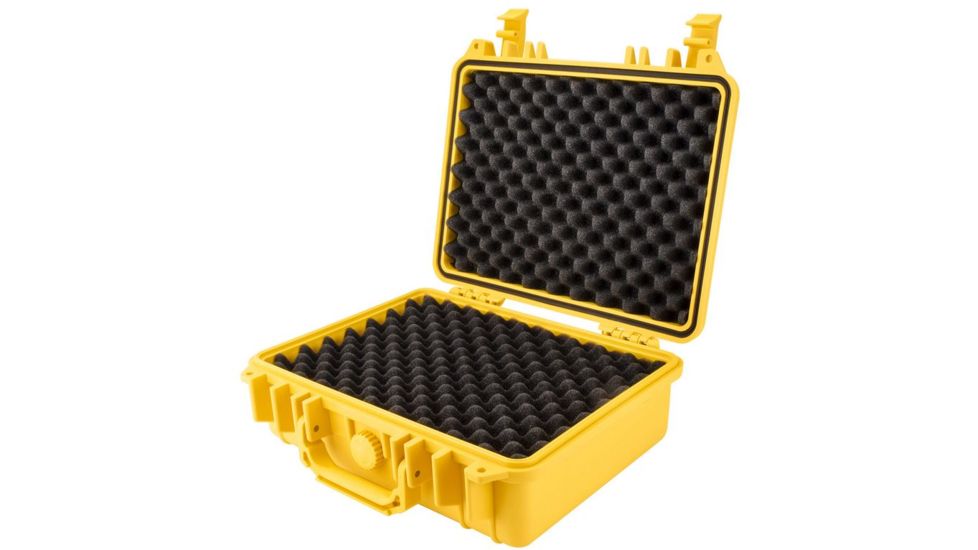 Loaded Gear HD-200 WT Protective Hard Case w/ Foam Padding, 2 Padlock Mounting Points, Yellow BH12670