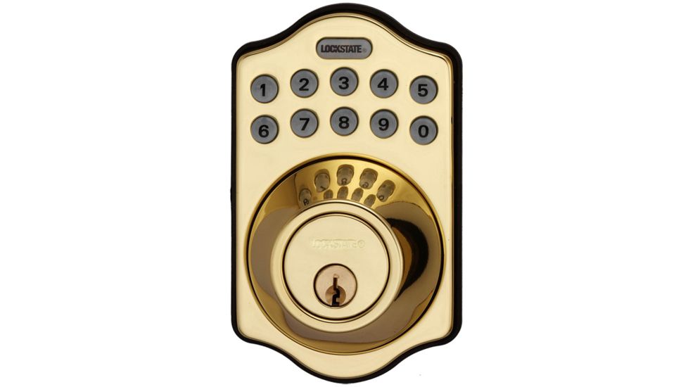 LockState DB500R Keyless Entry Deadbolt Lock w/Remote,Satin Nickel LS-DB500R-PB