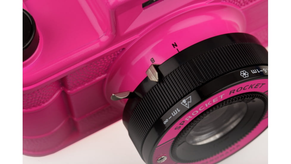 Lomography Sprocket Rocket, Pink, Top Lens 938