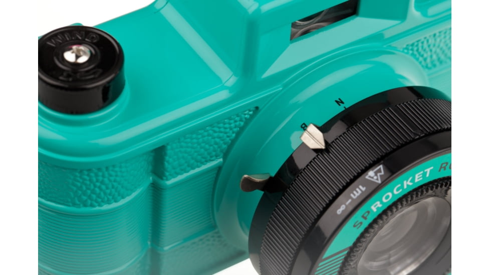 Lomography Sprocket Rocket, Teal, Top Lens 935