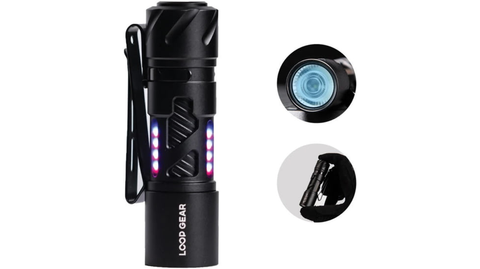 Loop Gear SK03 Flashlight RGB Black, LPGSK03RGBBK