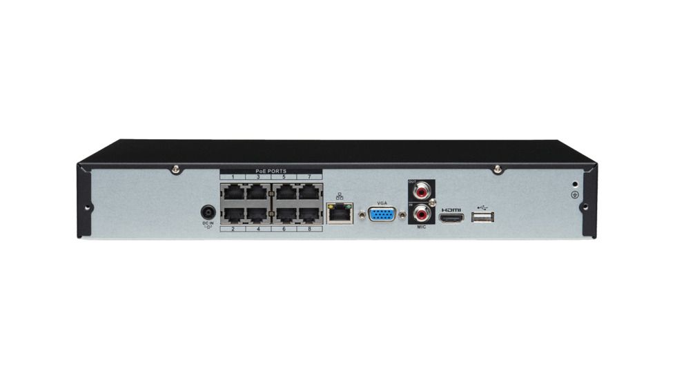 Lorex 8-Channel 4K HD 2TB NVR w/ 6 Bullet Security IP Camera System &amp; Lorex Secure Connectivity, White, LNR610828KB