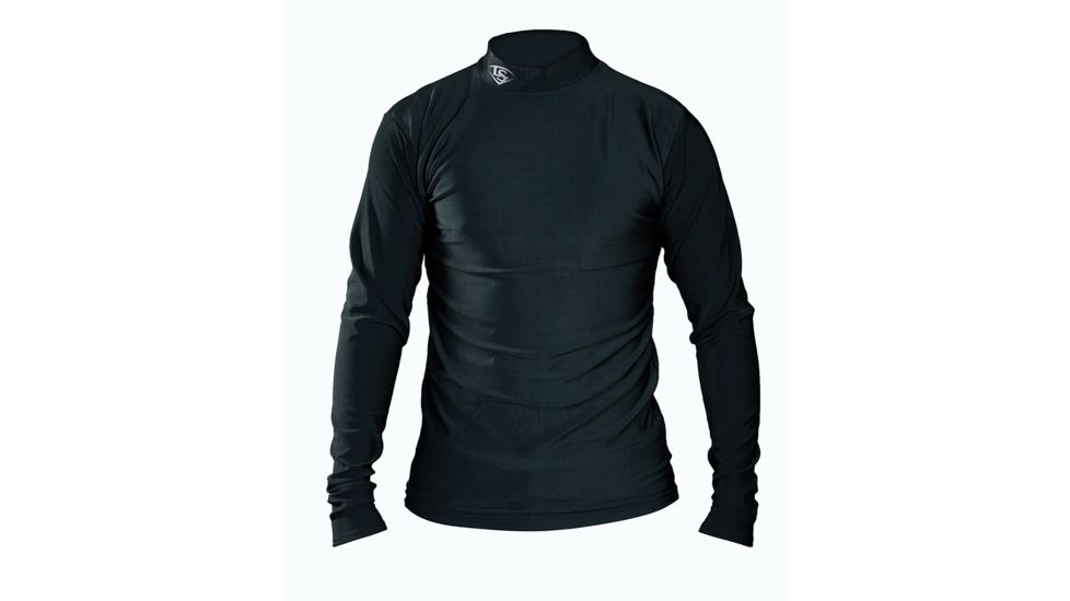 Louisville Slugger Adult Slugger Cold Weather Thermal Tech Long Sleeve Shirt,Black,Large LS1535-AL-BK