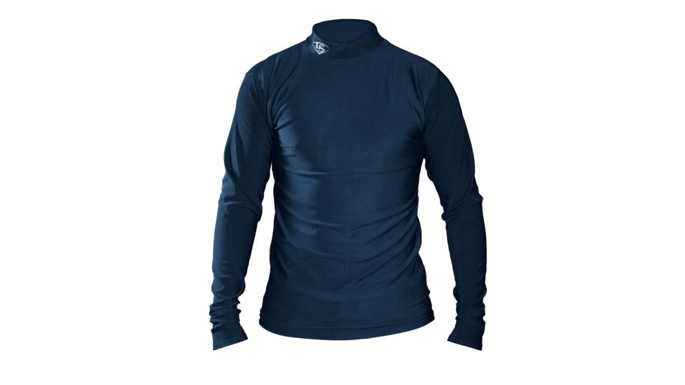Louisville Slugger Adult Slugger Cold Weather Thermal Tech Long Sleeve Shirt,Navy,Medium LS1535-AM-NV