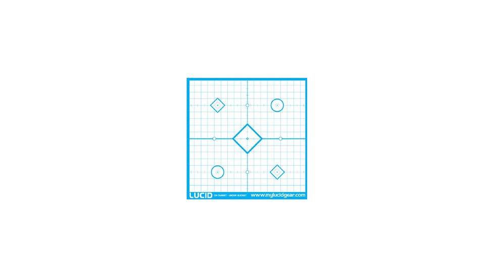 Precision Sight In Target 20/Pack, Cyan, 18inX18in