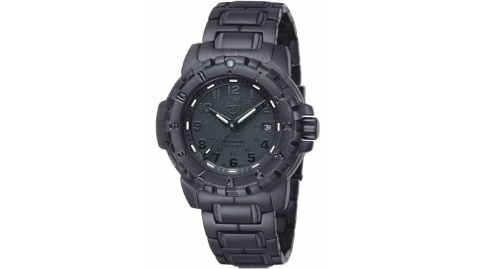 Luminox Blackout, Black Dial, Black PVD Steel Bracelet NS6402BO