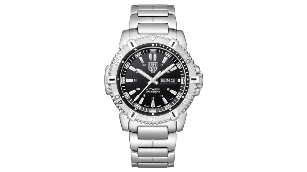 LUMINOX Modern Mariner Automatic Watch, Black/Silver, 45mm A.6502