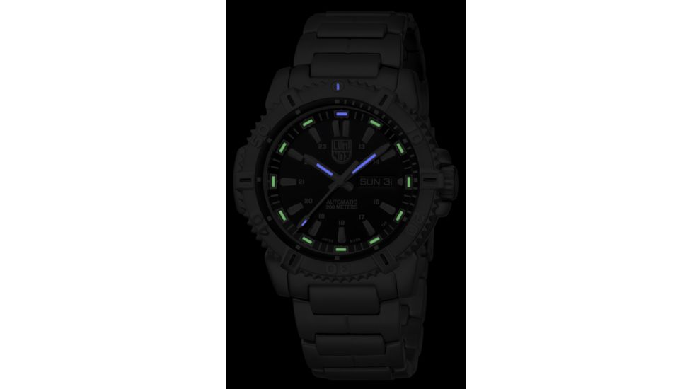 LUMINOX Modern Mariner Automatic Watch, Black/Silver, 45mm A.6502