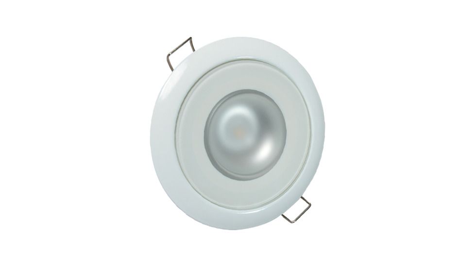 Lumitec Mirage 380 Lumens LED Flush Mount Down Light w/ White Housing, Spectrum RGBW, 113127