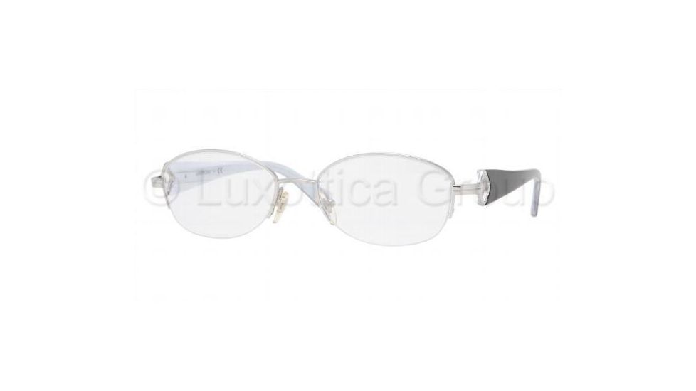 Luxottica Titanium Eyeglasses LC1423TB with No-Line Progressive Rx Prescription Lenses, Select Frame Color / Lens Diameter Silver Frame / 50 mm Prescription Lenses