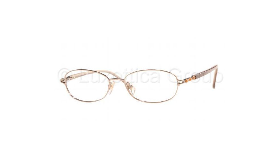 Luxottica Titanium LC1391TB Eyeglasses Styles - Light Copper Frame w/Non-Rx 52 mm Diameter Lenses, 4030-5216
