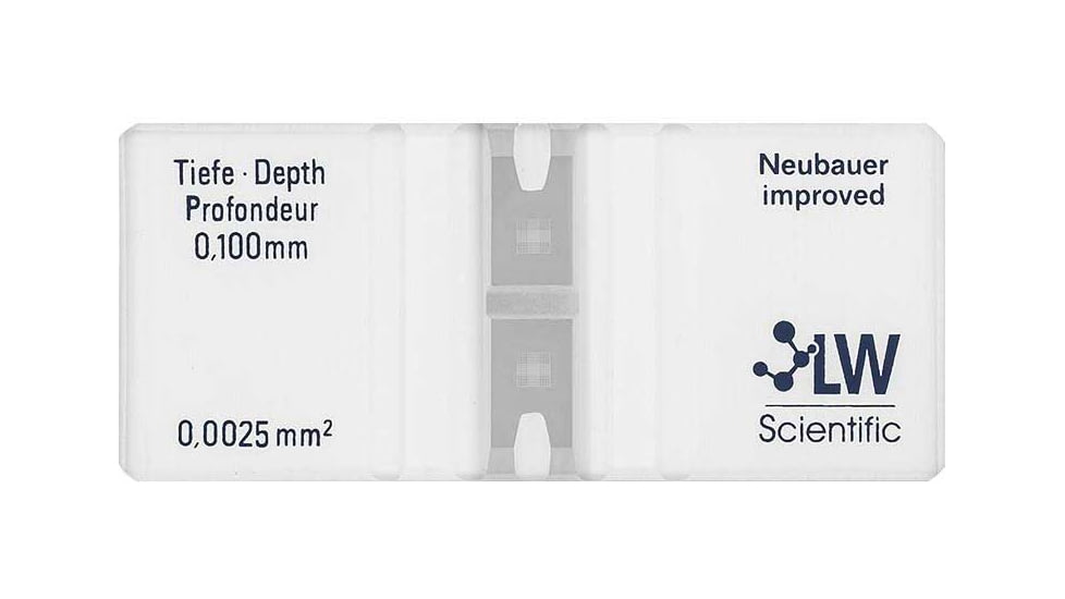 LW Scientific Hemacytometer - Neubauer Counting Chamber, CTL-HEMM-GLDR