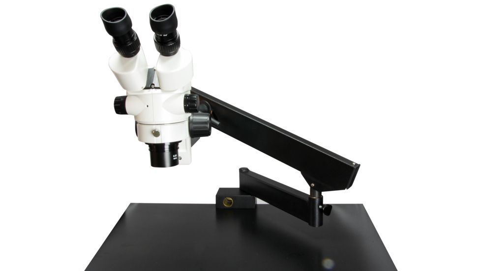 LW Scientific Z4 Binocular Stereo Zoom Microscope on Articulating Arm, Clamp Base, CREAM Z4M-BZM7-BMAC