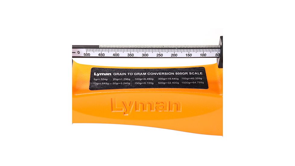 Lyman 7752225 Brass Smith 500 Reloading Scale Aluminum Orange