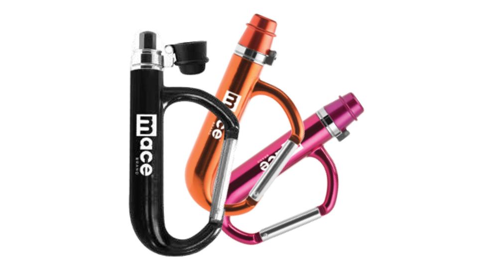 Mace KeyGuard Pepper Spray, Carabiner, Hot Pink MSI80413