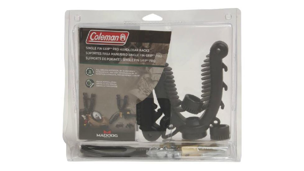 Coleman Mad Dog ATV Single Fin Grip Pro Handlebar Racks, Black 2000012649