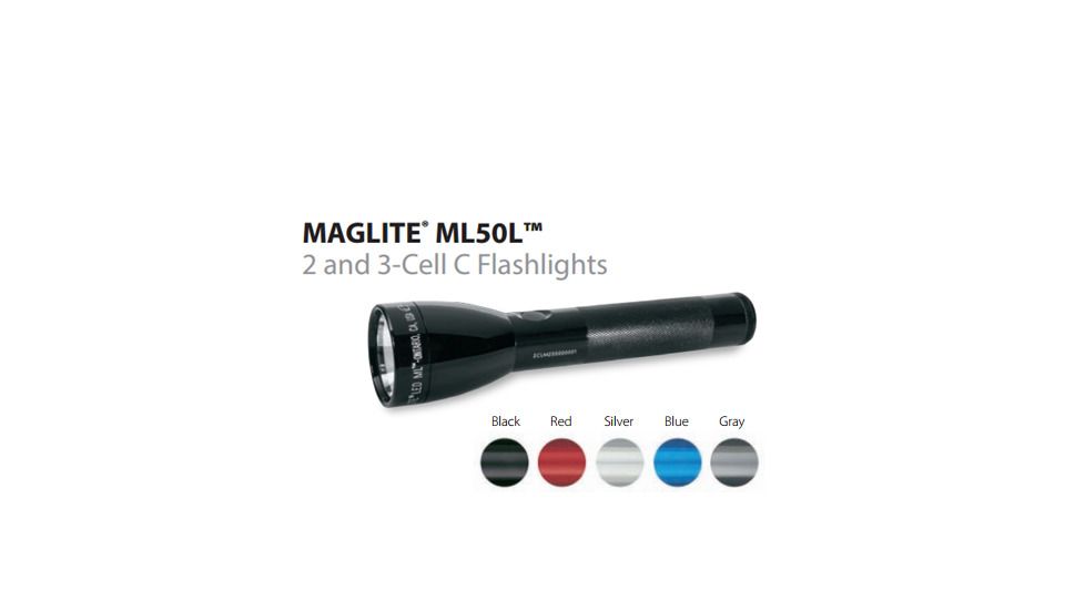 Maglite Ml50l Led Flashlight, Blue, ML50L-S3116