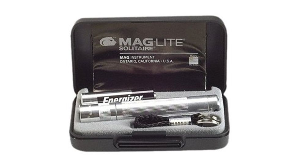 MagLite Solitaire AAA 1-Cell Incandescent Flashlight, Silver, Pres. Box, K3A102