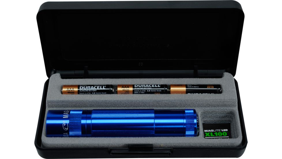 MagLite XL 100 3-Cell AAA Blue LED Flashlight S3117 - Display Box