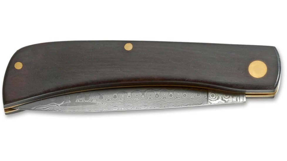 Magnum Ebony Rangebuster Folding Knife, 2.64in, Damascus, Ebony Brown Handle, 01RY140DAM