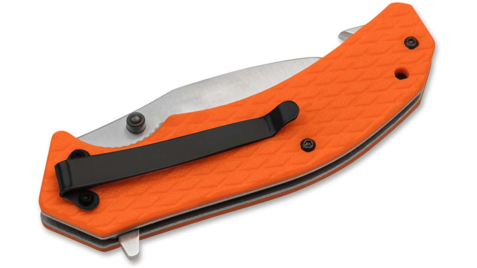 Boker SAR Tec Folder Assisted Opening Folding Knife, 3.31in, 7Cr17MoV, G10 Orange Handle, 01SC087