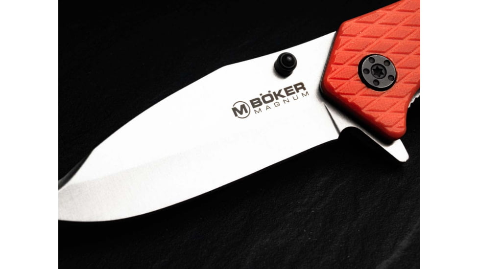 Boker SAR Tec Folder Assisted Opening Folding Knife, 3.31in, 7Cr17MoV, G10 Orange Handle, 01SC087
