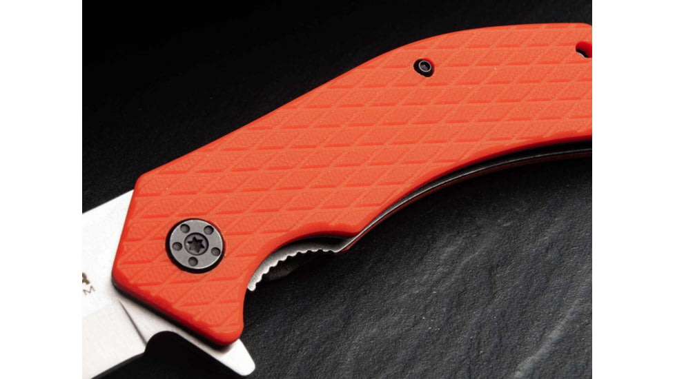Boker SAR Tec Folder Assisted Opening Folding Knife, 3.31in, 7Cr17MoV, G10 Orange Handle, 01SC087
