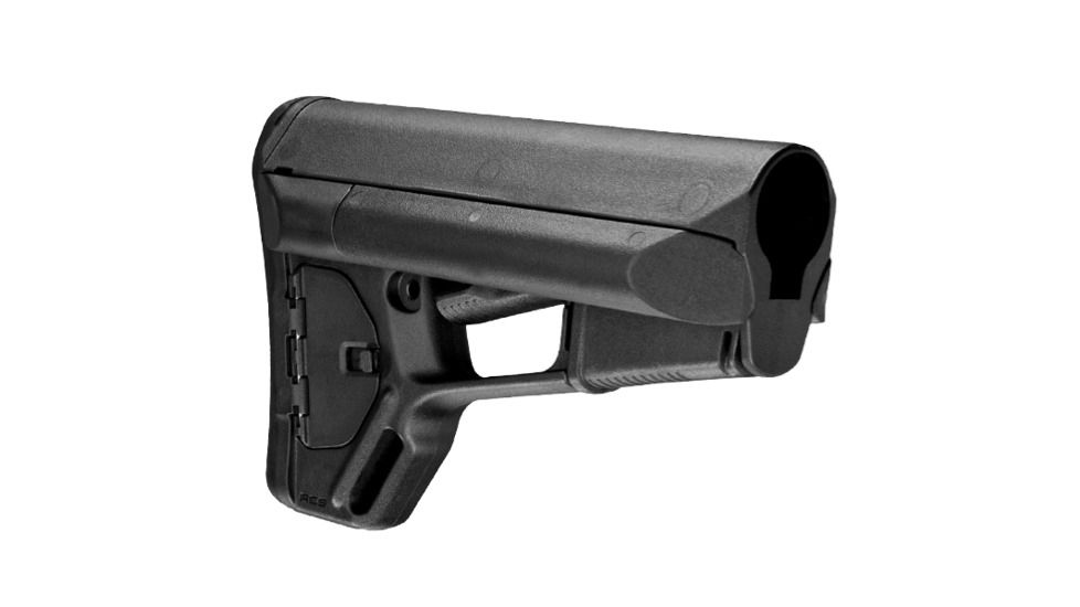 Magpul Industries ACS Rifle Stock w/Storage, Fits AR-15/M-16, Mil-Spec, Black, MPIMAG370BLK