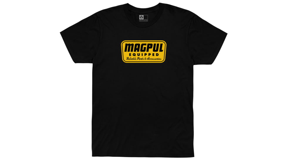 Magpul Industries Equipped Blend Graphic T-Shirts - Men's, Black Cotton/Polyester Short Sleeve, 4XL, MAG1205-001