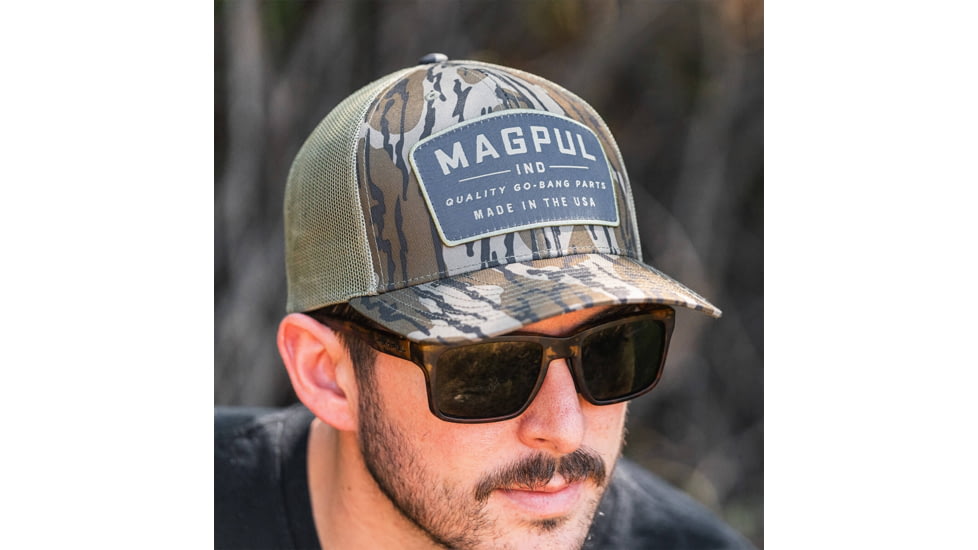 Magpul Industries Go Bang Trucker Hat, Bottomland Camo, Cotton/Polyester, One Size Fits Most