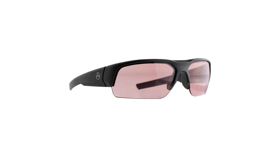 Magpul Industries Helix Eyewear Shooting Glasses, Black Frame, Rose Lens, MAG1097-0-001-3000