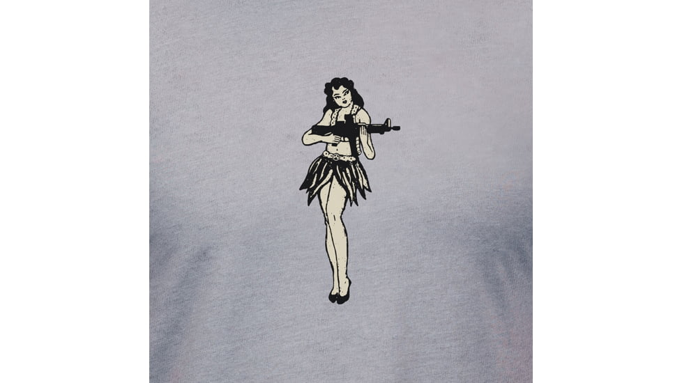 Magpul Industries Hula Girl CVC Graphic T-Shirts - Mens, Charcoal Gray Cotton/Polyester Short Sleeve, XL, MAG1117-010-XL