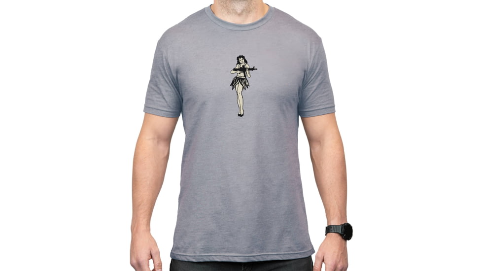 Magpul Industries Hula Girl CVC Graphic T-Shirt - Men's, Charcoal, Extra Large, MAG1117-010-XL