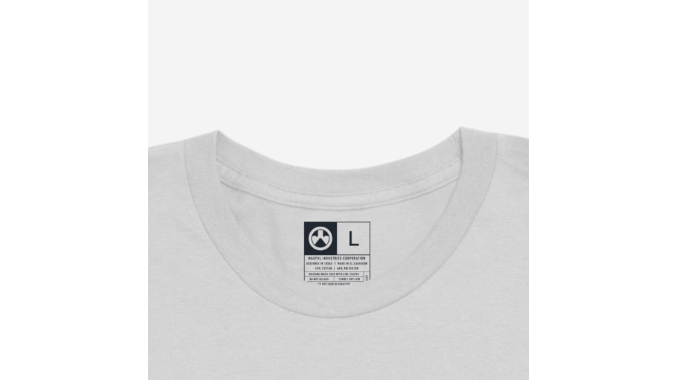 Magpul MAG1112-041-XL Go Bang Parts Stone Gray Heather Cotton/Polyester Short S