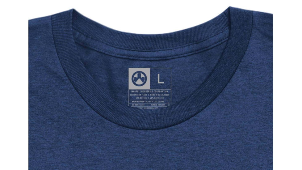 Magpul Industries Magmouth T-Shirt - Mens, Navy Heather, Short Sleeve, 2XL, MAG12684112X