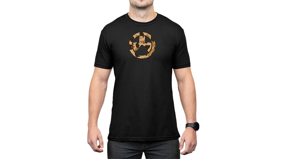Magpul Industries Raider Camo Icon CVC Graphic T-Shirts - Men's, Black Cotton/Polyester Short Sleeve, Small, MAG1527-001-S
