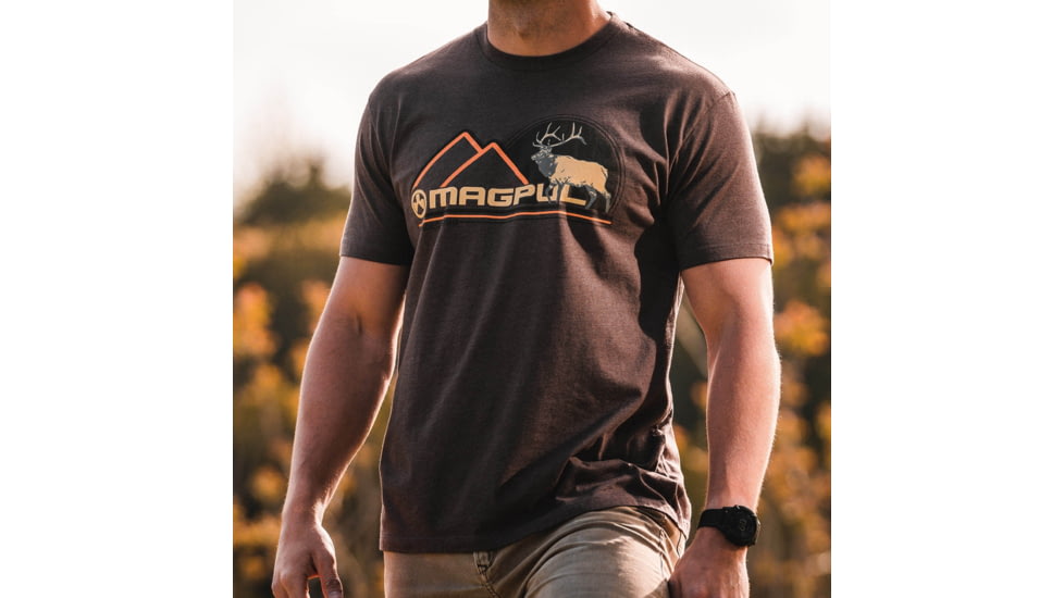 Magpul Industries Wapiti Short Sleeve Shirt - Mens, Brown Heather, Small, MAG1234-203-S