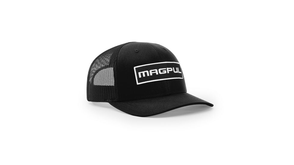 Magpul Industries Wordmark Patch Trucker Hat, Black, OSFA, MAG1104-001