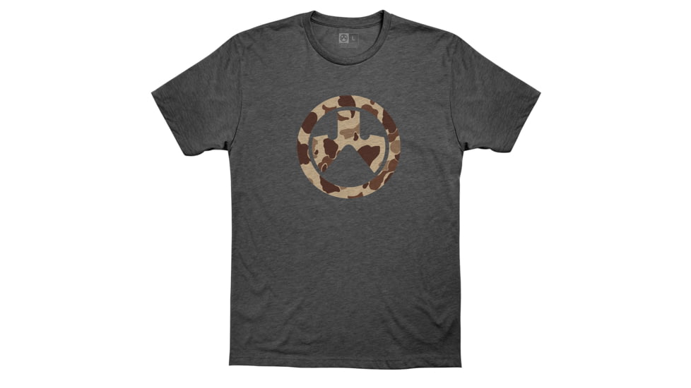 Magpul Industries Raider Camo Icon Short Sleeve T-Shirts - Men's, Charcoal Gray, 3XL, MAG1138-010-3X