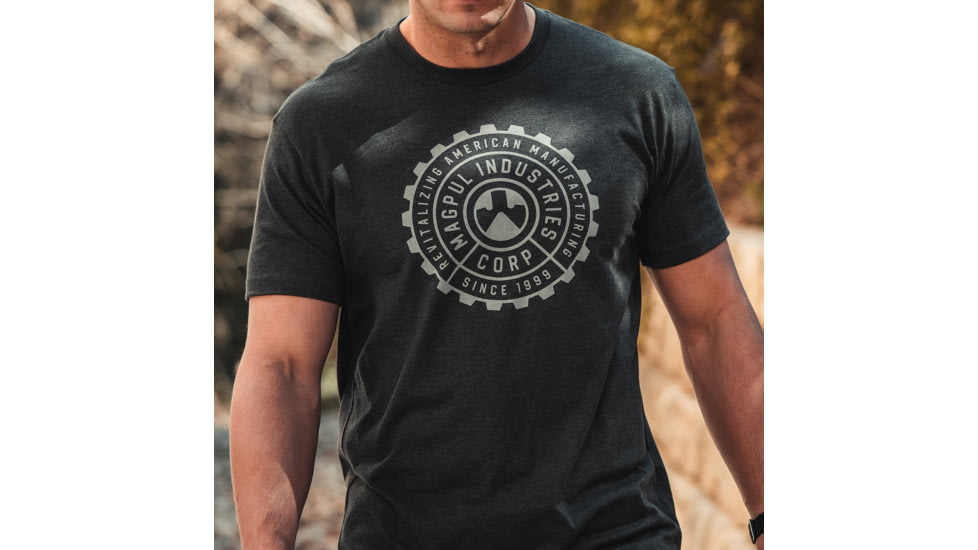 Magpul Manufacturing Blend T-Shirt - Men's, Charcoal Heather, 2XL, MAG1202-011-2X
