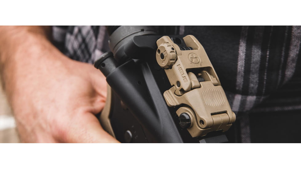 Magpul MBUS Rear Flip-Up Back Up Sight Gen 2, Flat Dark Earth MAG248FDE