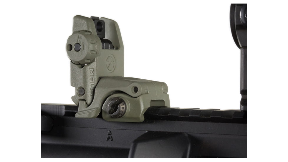 Magpul MBUS Rear Flip-Up Back Up Sight Gen 2, OD Green MAG248OD