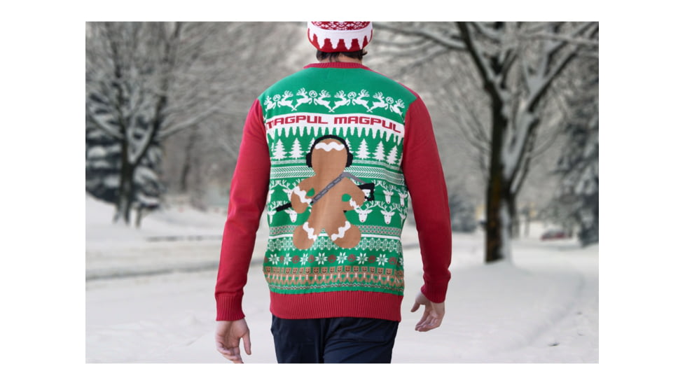 Magpul MAG11989753X Ugly Christmas GingARbread Man Multi-Color, Cotton/Acrylic,