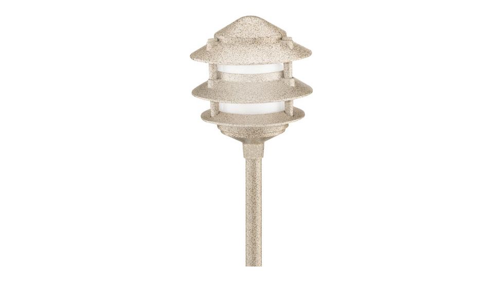 Malibu 11 Watt Sand Tier Cast Metal Low Voltage Outdoor Light,Sand 8303-9200-01