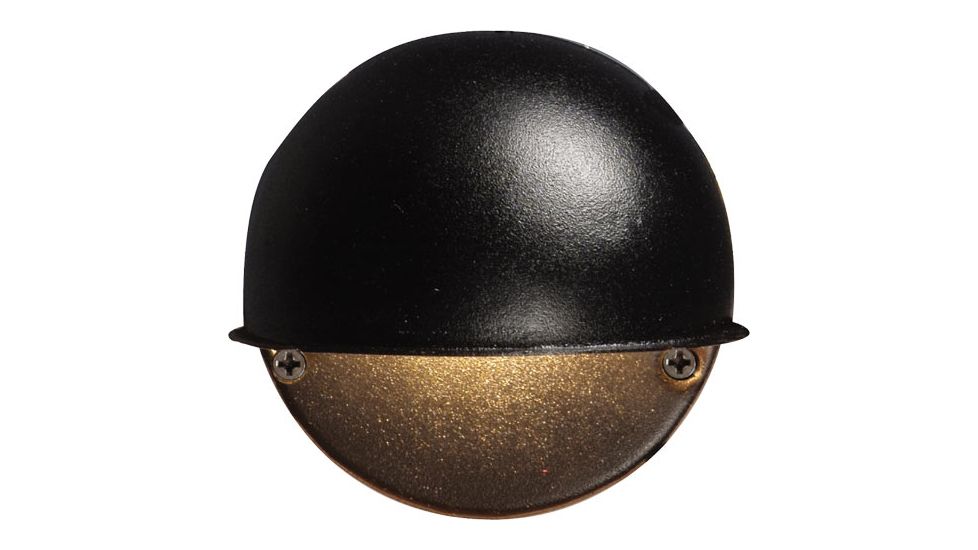 Malibu 7 Watt Black Round Low Voltage Aluminum Outdoor Light,Black 8301-9400-01