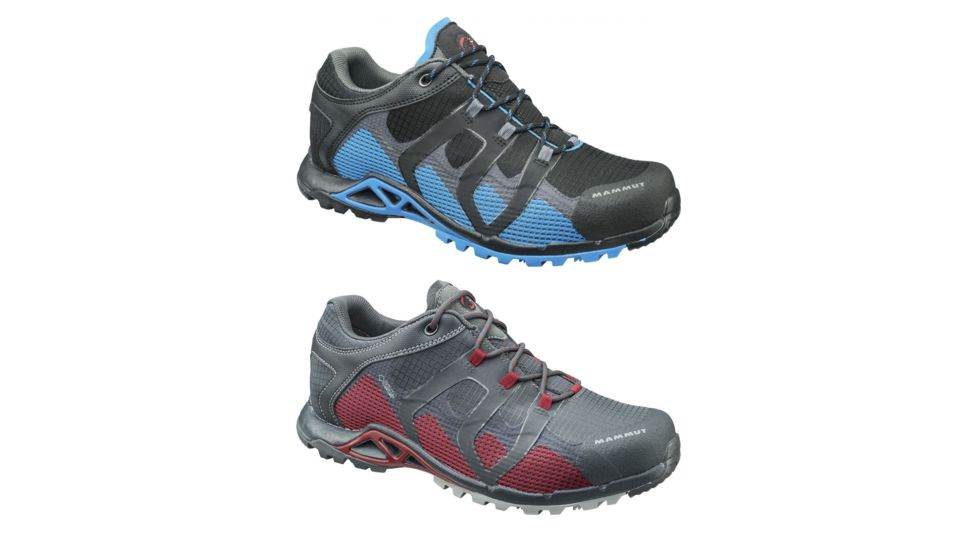 Mammut Comfort Low GTX Hiking Shoe - Mens, Black/Atlantic, Graphite/Dark Lava