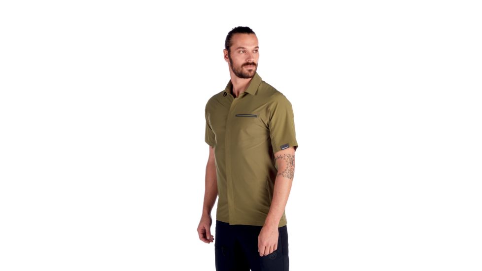 Mammut Crashiano Shirt - Mens, Olive, Large, 1015-00310-4072-115